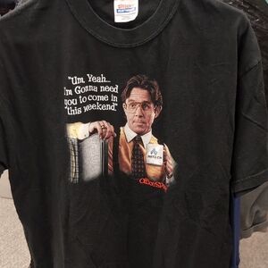 Hanes Black Office Space Graphic T-Shirt